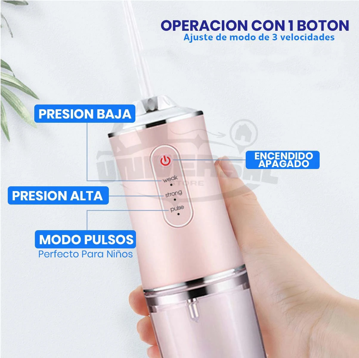 🦷 IRRIGADOR BUCAL POWER MAX® + 4 BOQUILLAS GRATIS