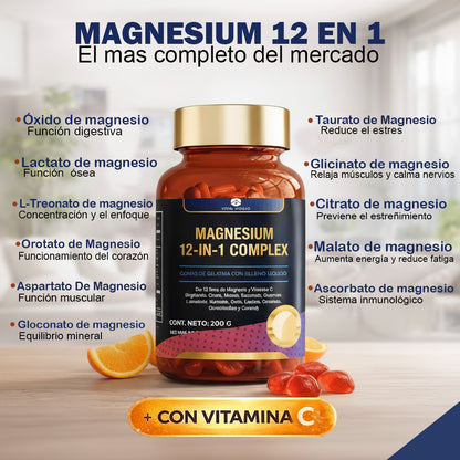 MAGNESIO COMPLEX 12 EN 1 | CON VITAMINA C