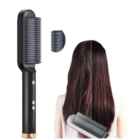 Plancha Cepillo 2 En 1 Alisador Y Ondula