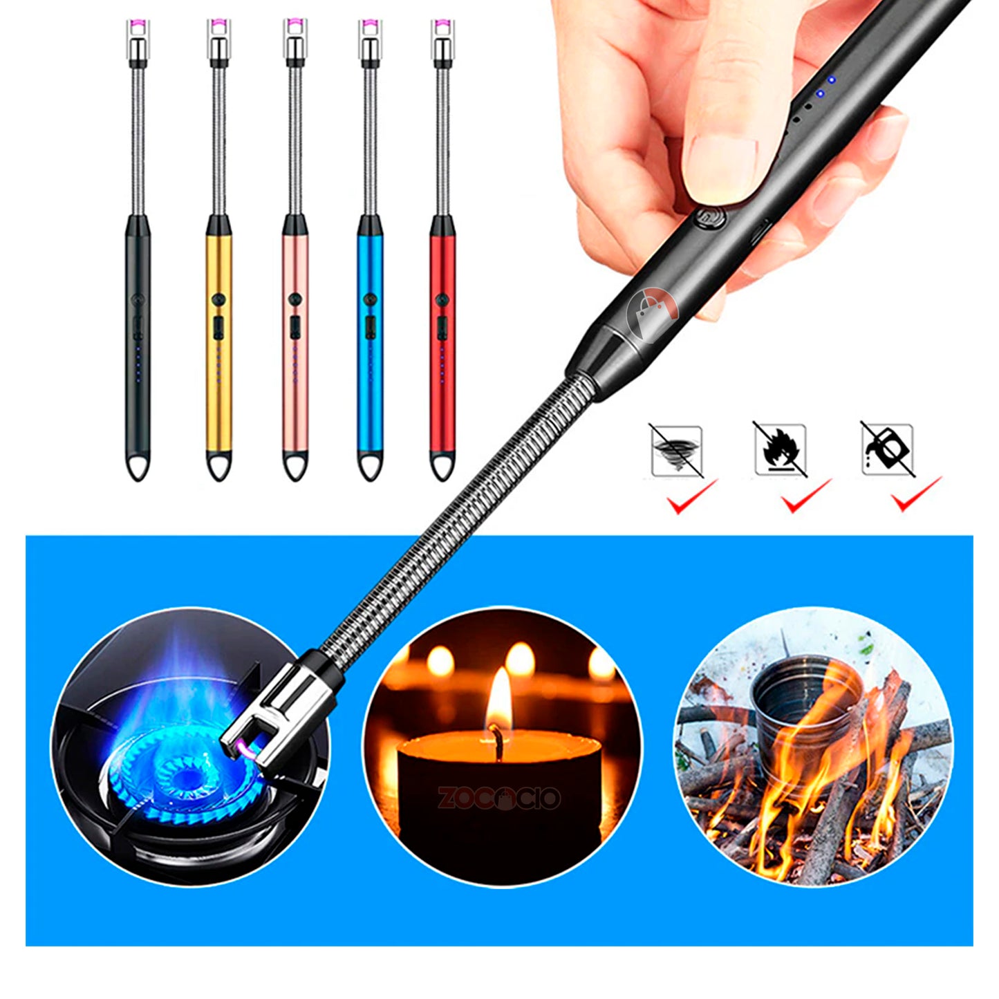 Encendedor Eléctrico de Plasma, Recargable 🔋
