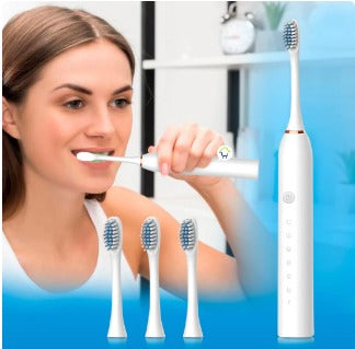 Cepillo Eléctrico De Dientes + Cabezales Repuestos