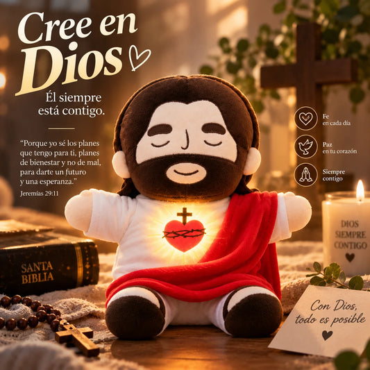 Peluche Jesús Respira | Compañero de Fe ✝️