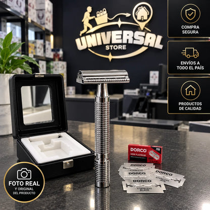 Maquina De Afeitar Premium Clásica 🧔+ Repuestos Dorco GRATIS