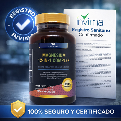 MAGNESIO COMPLEX 12 EN 1 | CON VITAMINA C