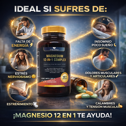 MAGNESIO COMPLEX 12 EN 1 | CON VITAMINA C
