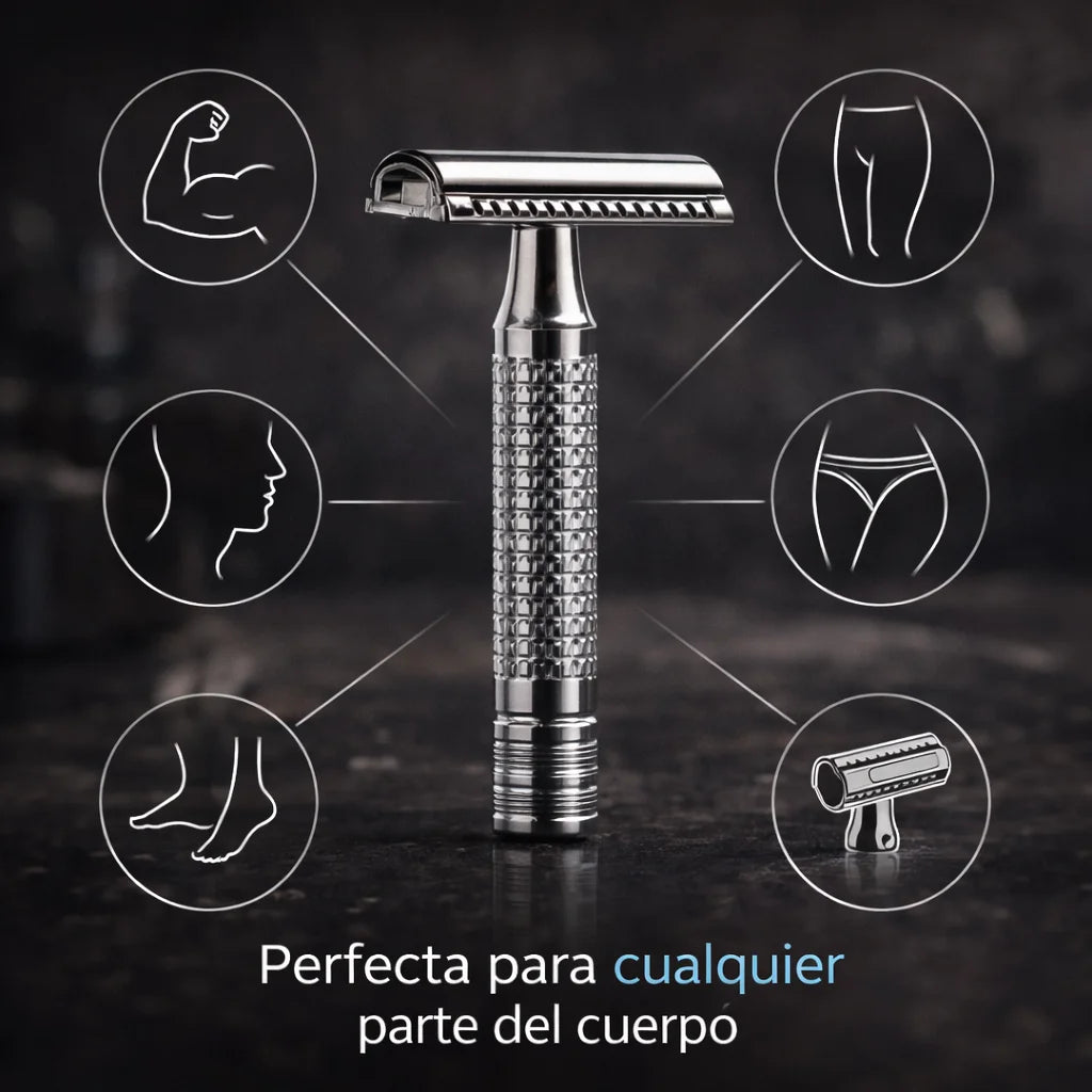 Maquina De Afeitar Premium Clásica 🧔+ Repuestos Dorco GRATIS