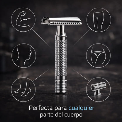 Maquina De Afeitar Premium Clásica 🧔+ Repuestos Dorco GRATIS