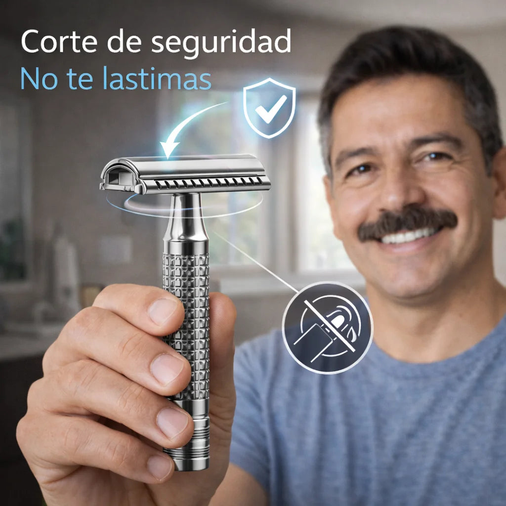 Maquina De Afeitar Premium Clásica 🧔+ Repuestos Dorco GRATIS
