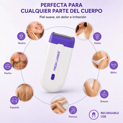 FRESH LASSER™ Depiladora Eléctrica Inalámbrica