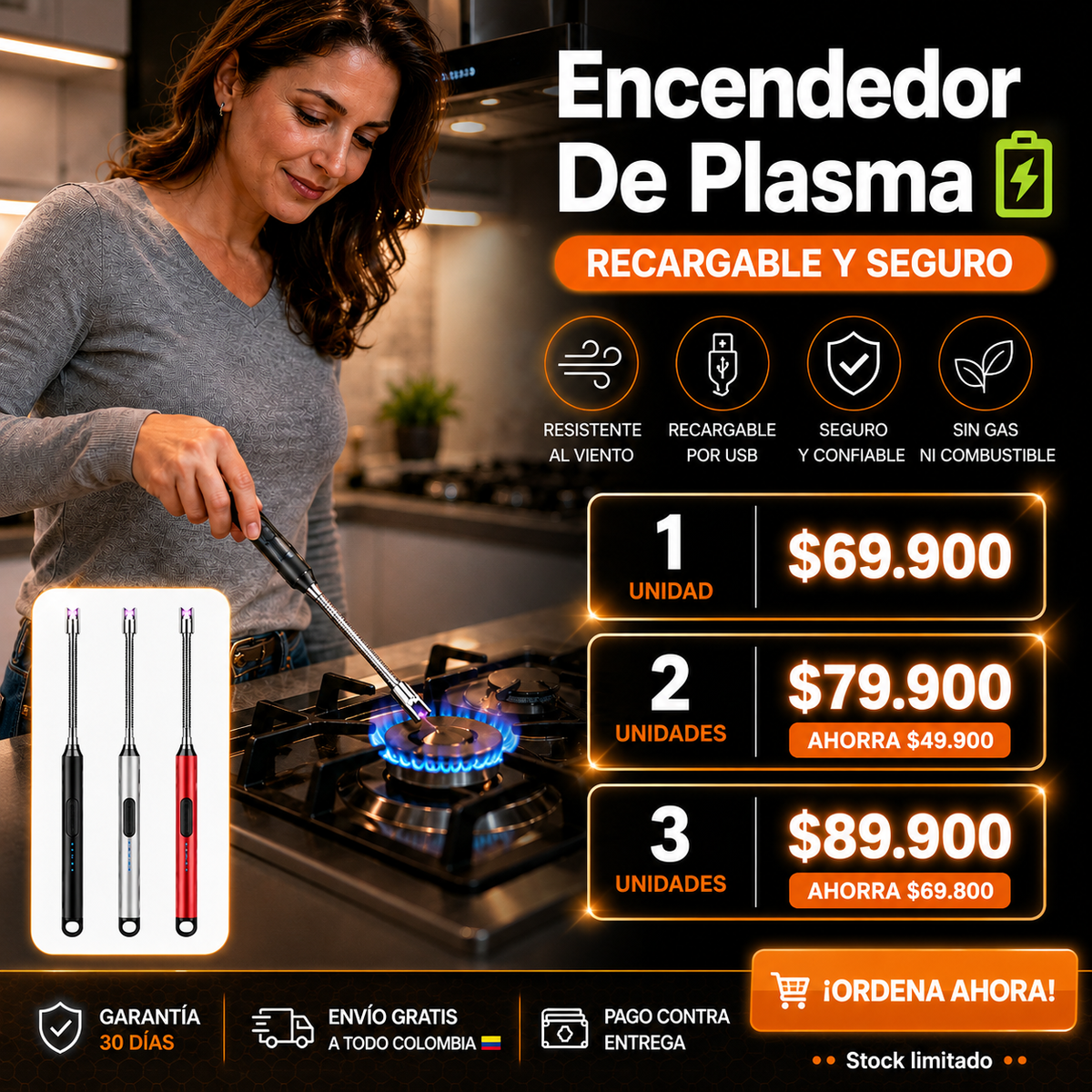 Encendedor De Plasma, Recargable 🔋