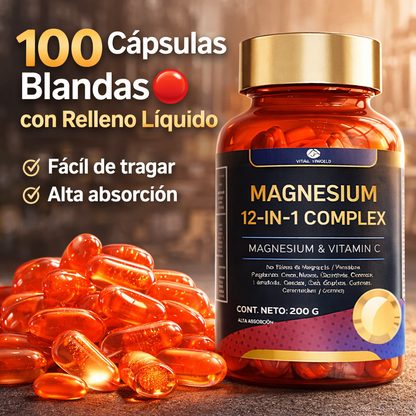 MAGNESIO COMPLEX 12 EN 1 | CON VITAMINA C