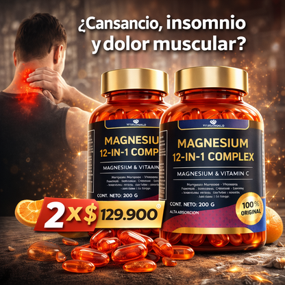 MAGNESIO COMPLEX 12 EN 1 | CON VITAMINA C