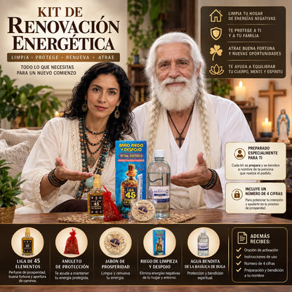 KIT DE RENOVACION ENERGETICA | LIGA DE 45 ELEMENTOS + AGUA BENDITA Gratis