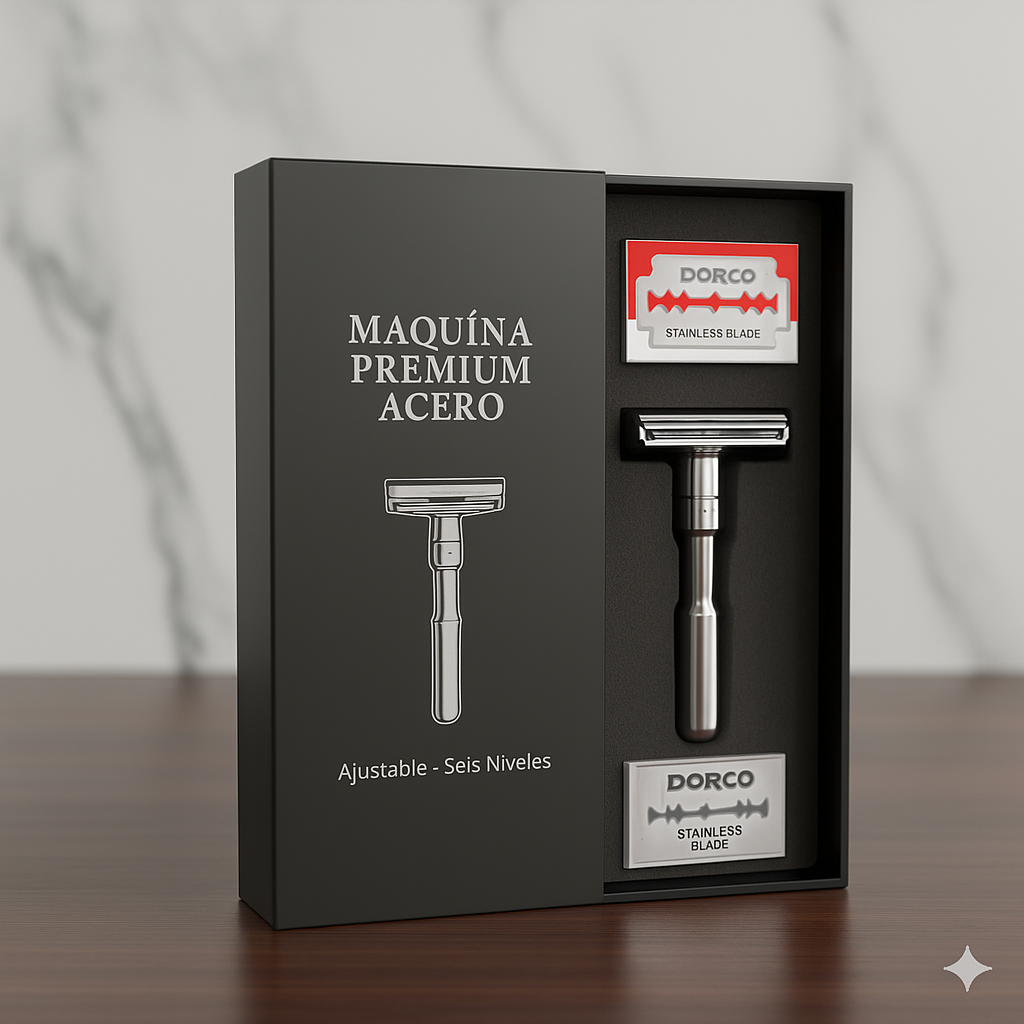 💈 MÁQUINA DE AFEITAR PREMIUM | 6 NIVELES DE CORTE + 5 REPUESTOS ✨
