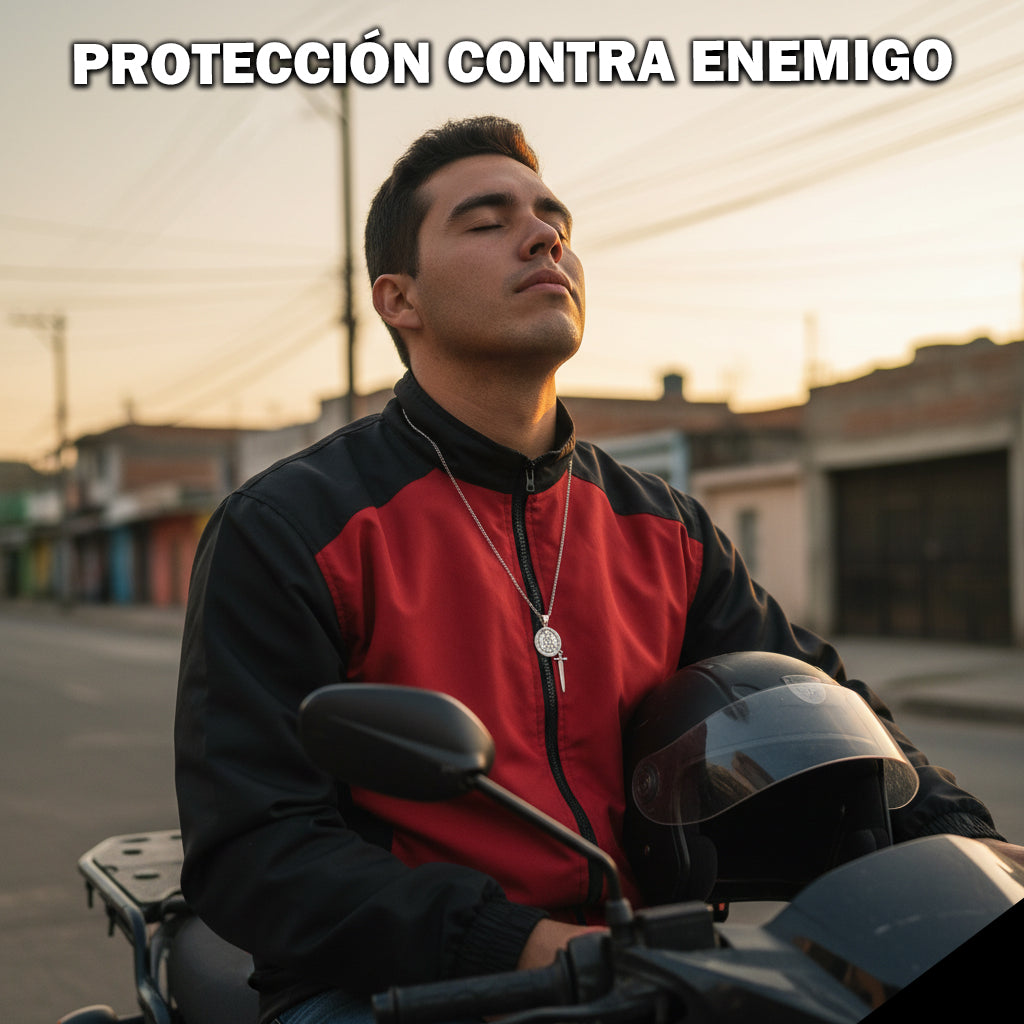 COLLAR DE PROTECCION SAN MIGUEL ARCANGEL + CAJA REGALO