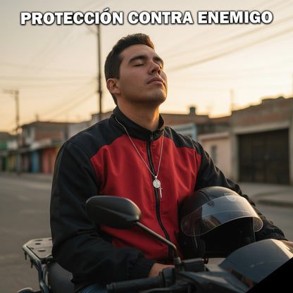 COLLAR DE PROTECCION SAN MIGUEL ARCANGEL + CAJA REGALO