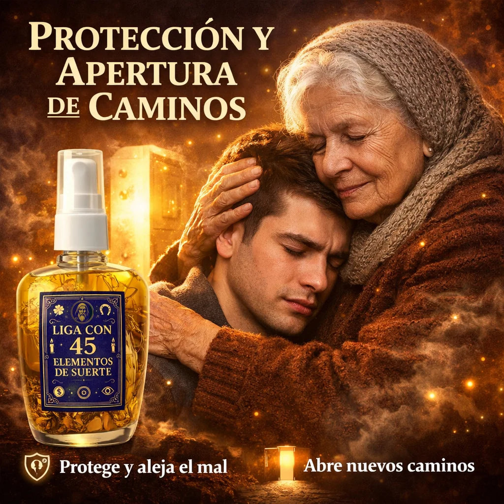 Perfume Liga 45 Elementos De La Suerte + Oración
