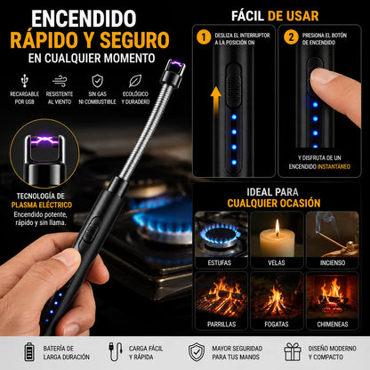 Encendedor De Plasma, Recargable 🔋