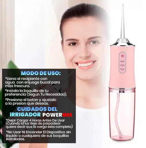 Limpiador Oral Power Max + Kit Boquillas Gratis