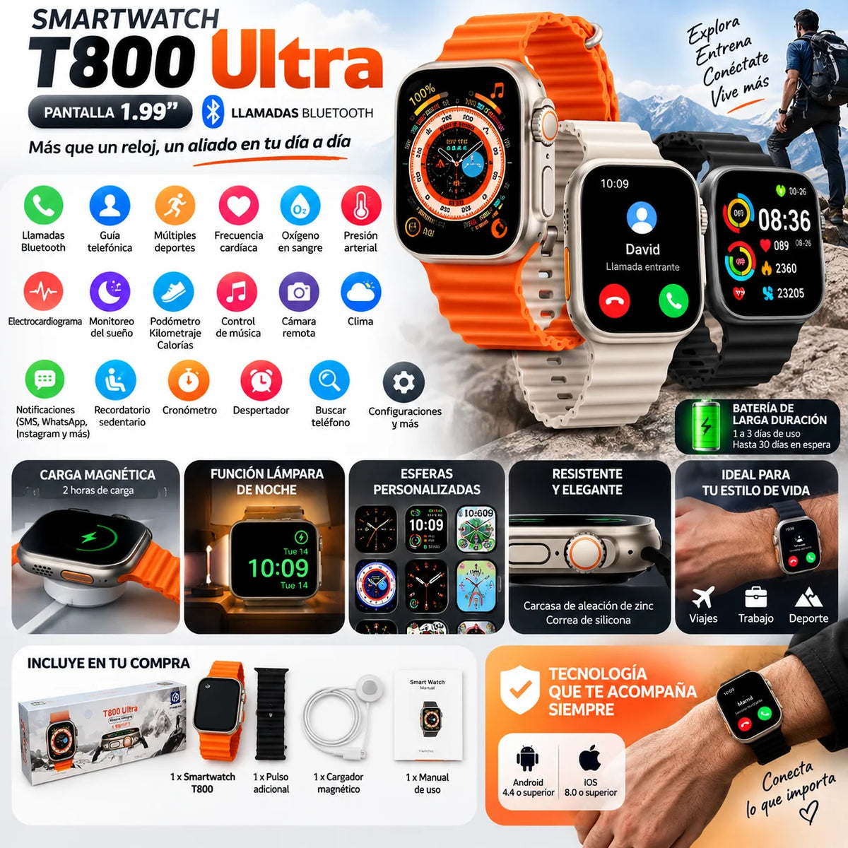 Smartwatch T800 Ultra