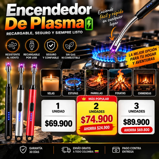 Encendedor De Plasma, Recargable 🔋